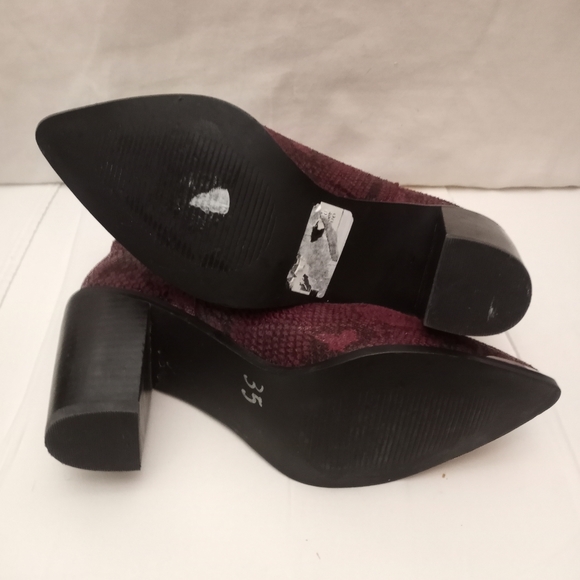 STEVE MADDEN Zora Mid-calf Snakeskin Print Western Style Boot, size 6.5M - Picture 5 of 8